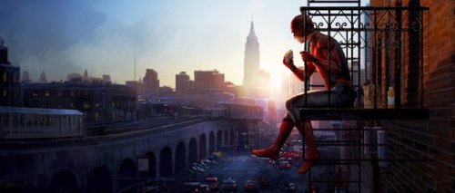 sammax88:Concept arts of Spider-Man Homecoming sketched by Henrik Tamm