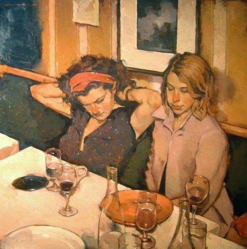 russiacore:Recognising lesbian couples in art gives me a warm feeling. paintings by Joseph Lorusso.