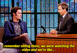 emmy4keri:  Bill Hader on Late Night with Seth Meyers 