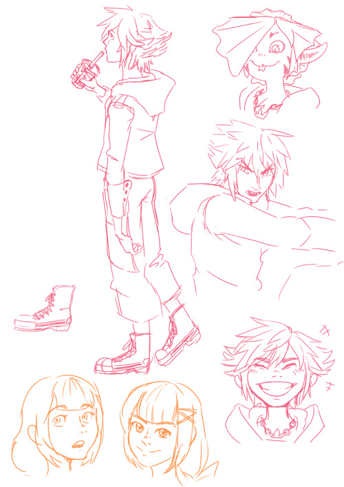 stream doodles tryna figure out sora’s kh4 look
