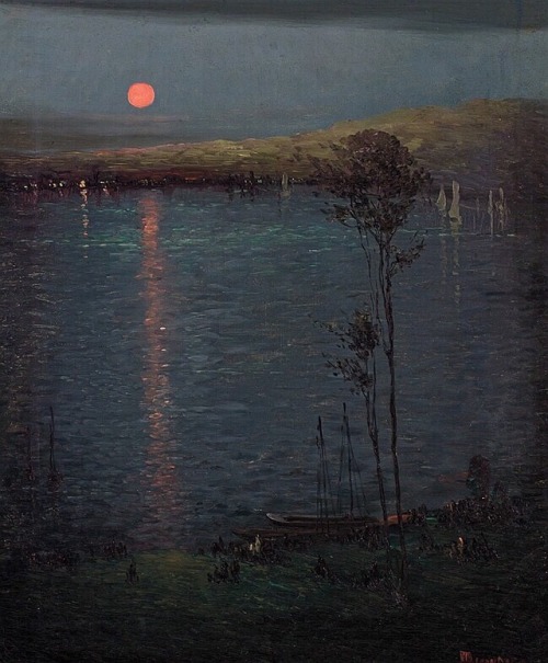 constanceart - Leon DaboMoon on the Lake, 1907