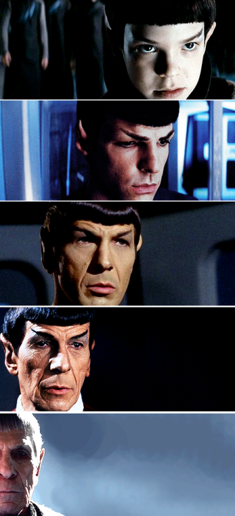 vulcankisseshuman: spock and kirk through the years. my edit