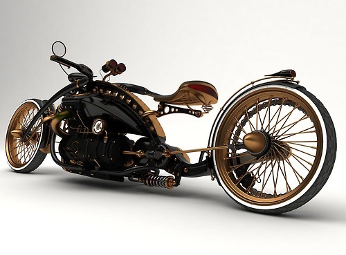 dagreenfairy - Dieselpunk motorbikes