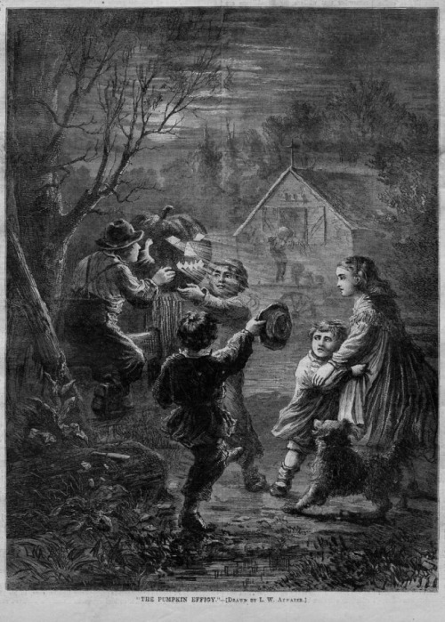 The Pumpkin Effigy, illustrated by L.W. Atwater for Harper’s Weekly