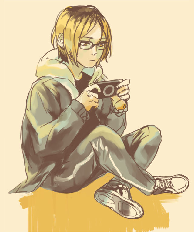 dysphania:   Anon asked: Could u ever draw kenma with glasses maybe color #2 Anon