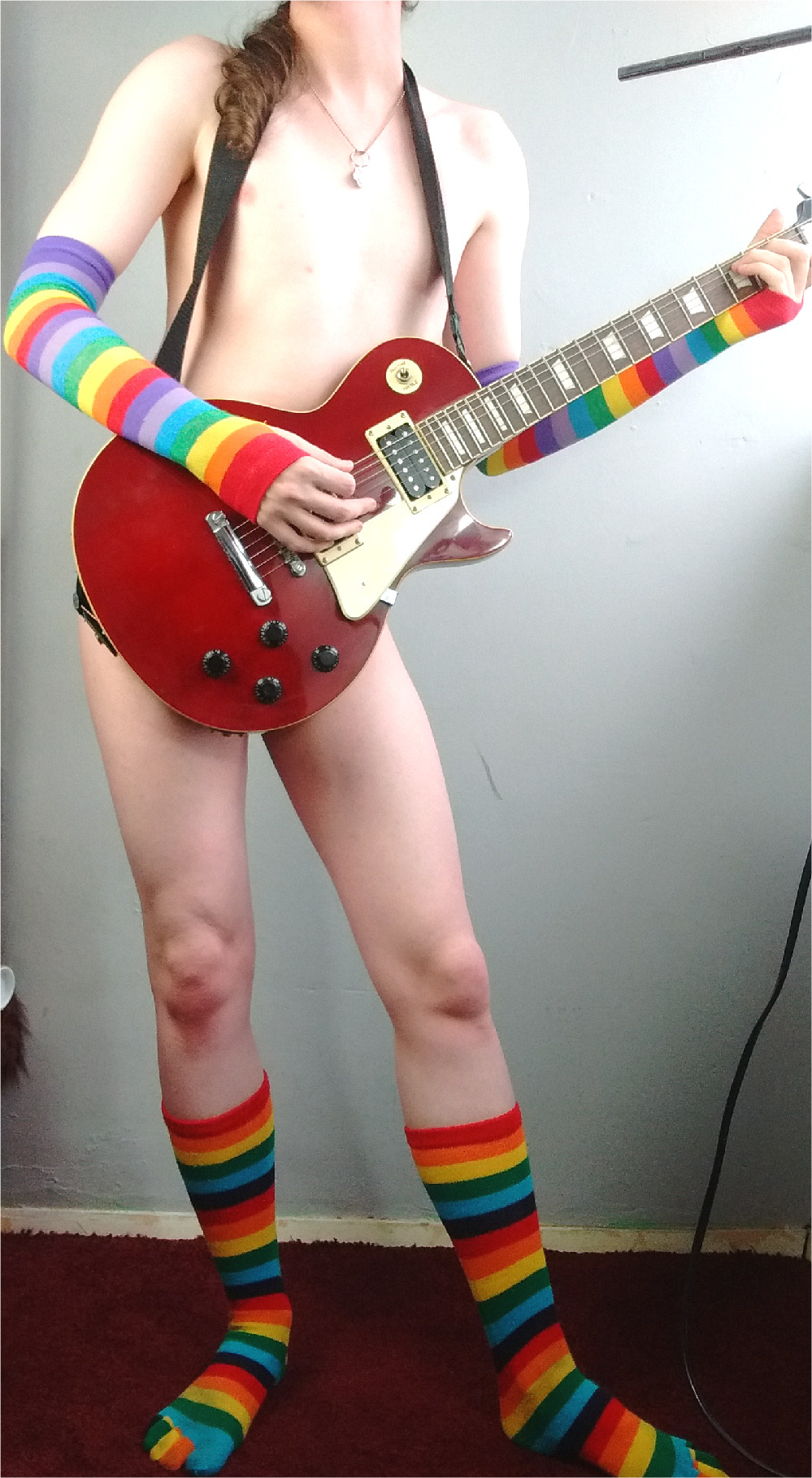 What’s the point of owning guitars if you can’t pose nude with them?