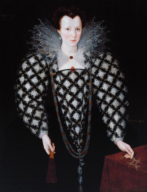 Portrait of Mary Rogers, Lady Harington (1592). Marcus Gheeraerts II (Flemish, 1561-c.1636). Oil pai