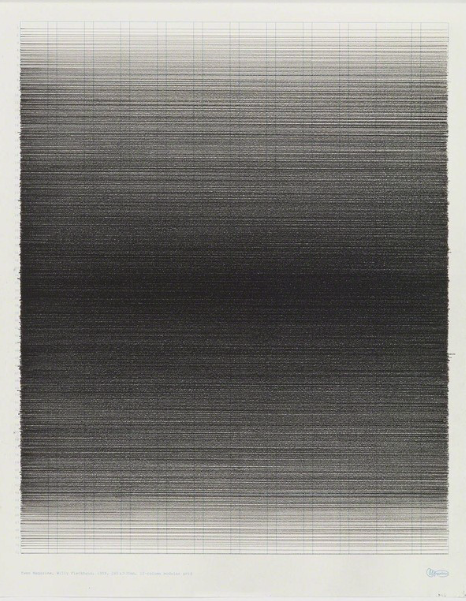 vjeranski:  CARLA CHAIMUntitled, 2014Pencil on graph paper12 3/5 × 10 1/5 in32 × 26 cm