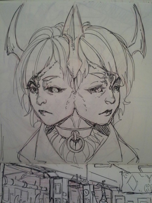 nebularum:  Some sketchbook sketches I forgot to post 