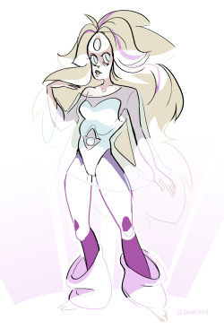 schmemy:  quick rainbow quartz because I always want to draw the characters I’m cosplaying…… also Steven Universe has taken over my life