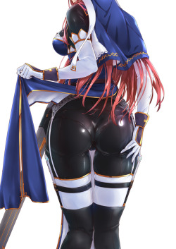 atrailofblood:  toriattogununu: 現代戦闘シスター25 shiny tactical butts