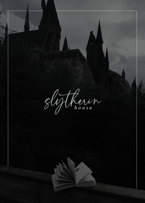 phantomness:hogwarts house aesthetics: slytherin ❝, - …❞