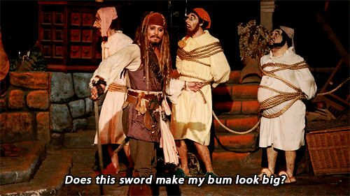 becauseitisjohnnydepp: Johnny Depp Surprises Fans as Captain Jack Sparrow at Disneyland! [x]