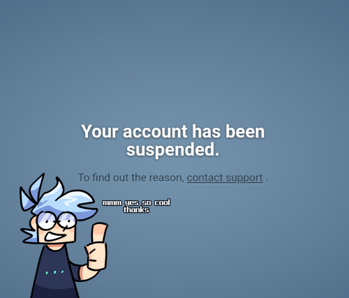 Um...not The Most Pleasant Thing Happened, My Original Account Was Completely Blocked. (first A Shadow