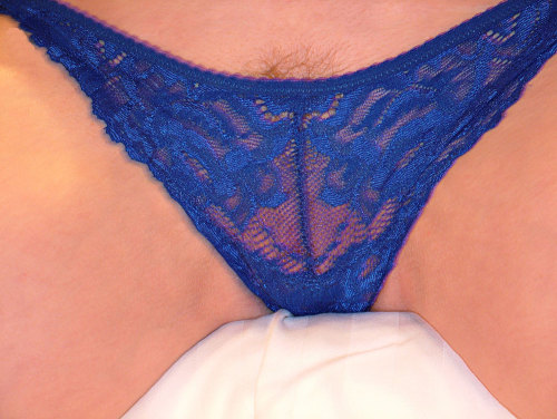 Porn prettestpussy:  My Blue panties, you like? photos