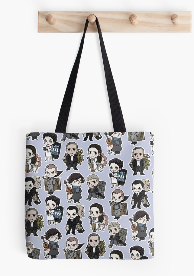 RedBubble added tote bags!! With all-over printing!! So I messed around and made