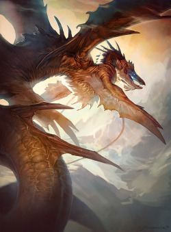 dailydragons:  Flying Draconis by Carolyn Moskowitz (website | DeviantArt)