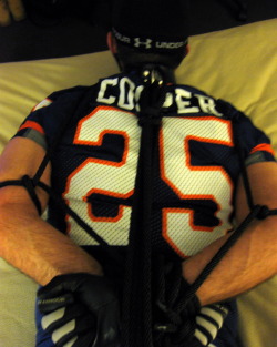 bondagejock:  Hogtied in football, from multiple