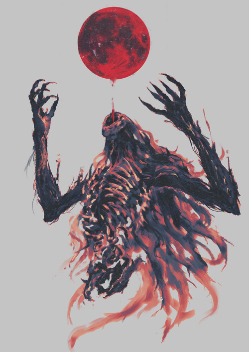 shimhaq:“When the red moon hangs low, the line between man and beast is blurred”