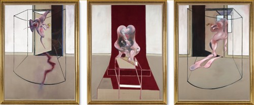 ochyming:FRANCIS BACON    1909-1992     TRIPTYCH INSPIRED BY THE ORESTEIA OF AESCHYLUS, 1981   oil o