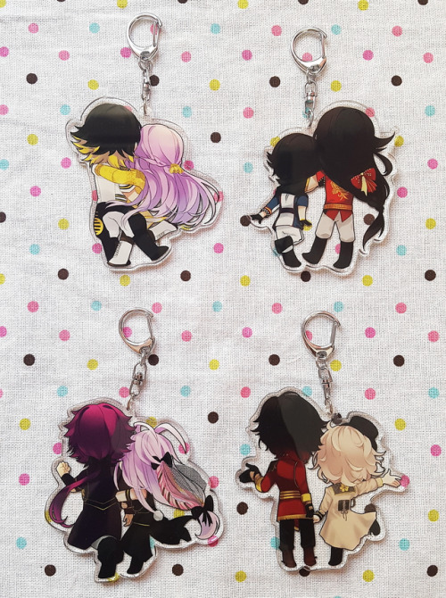 masasei:  opening a 2nd round of preorders for my touken ranbu idol charms!!preorder bonus: sticker of the charm(s) purchased End date: Oct 1st !! preorder @ tictail !! 