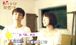 squishybubble:  Just You | cute behind the scenes moments 