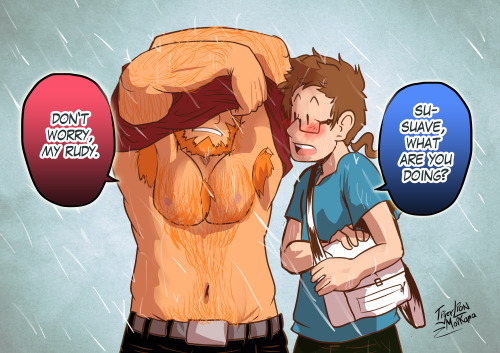 tigerlion-moikana:  RAINY SEASON WITH SUAVE & RUDY1KOMA EXTRA -> https://www.patreon.com/posts/rainy-season-3628595