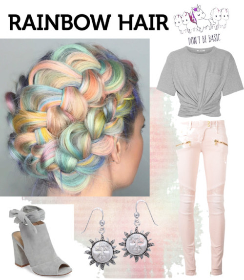 unicorn hair by niccacole featuring a tee-shirt ❤ liked on PolyvoreCarolina Glamour Collection sterl