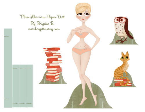 Miss Librarian paperdolls.