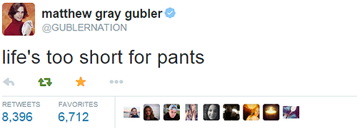 doctorisles:When I find myself in times of trouble, Matthew Gray Gubler comes to me, speaking words 