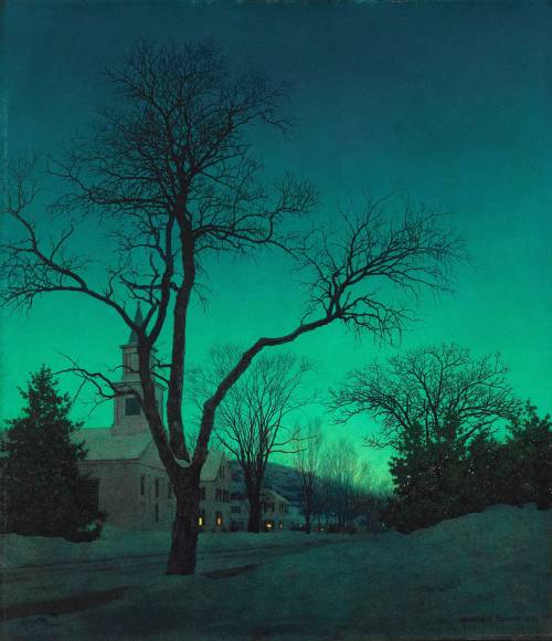 dadalux:Maxfield Parrish (American, 1870-1966) - At Close of Day (1941)
