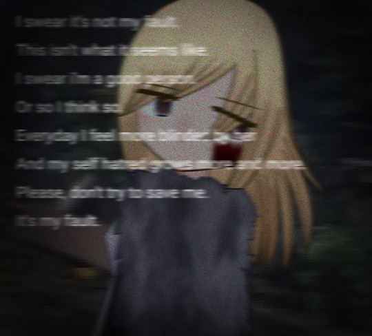 Yumeki Meiki, looking behind her.