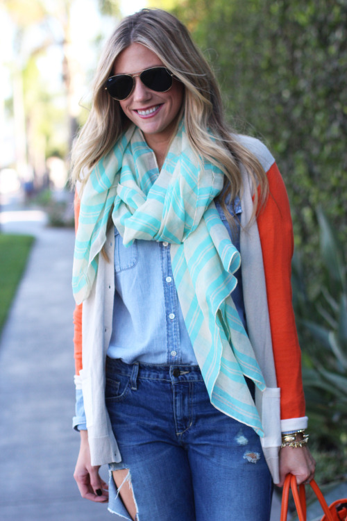@devonrachel pulls off the Nautical trend with patterns and color blocking. Read more here.&nbs