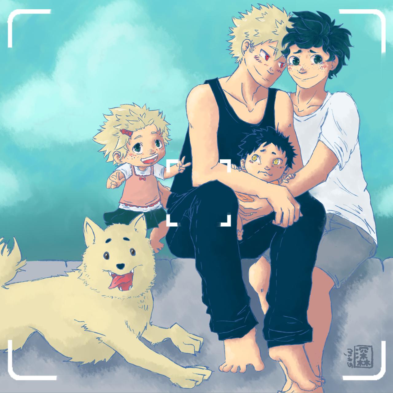 capricornblancnoisette: BAKUDEKU FAMILY ♥ I introduce you to Miki, their Akita