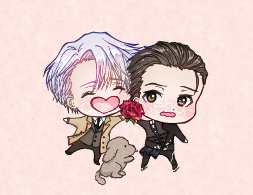 agentrosehq: SELLING: Chibi Yuri on Ice charm design, will list on my online store once I launch!  F