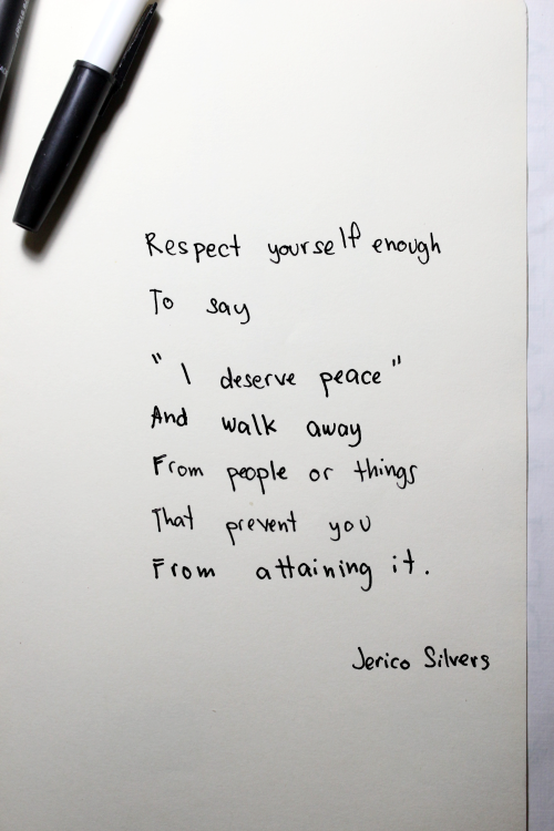 twloha:  lacigreen:  lather, rinse, repeat yall &lt;3   “Respect yourself enough to s