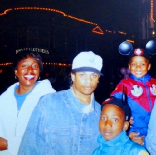 Eazy pictured with some fans in 1992 