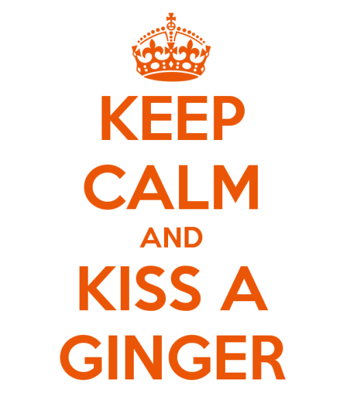 married-to-a-redhead: theoncomingstorm21: everythingginger:According to RedheadDays, it’s Kiss A Gin