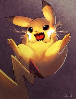 insanelygaming:  Pikachu Illustration Created by falvie