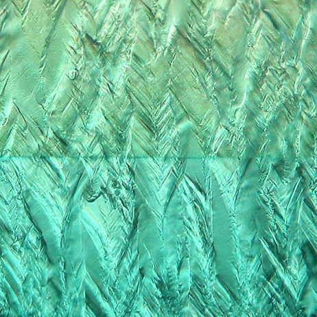Hydrothermal #emerald! This #synthetic shows really great chevron growth patterns under magnificatio