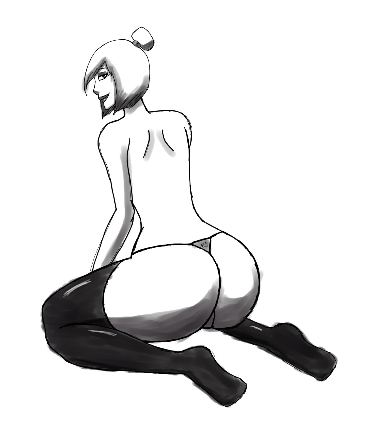 A sketch with something called MyPaint. Its okay, so far. Might look into Sai to