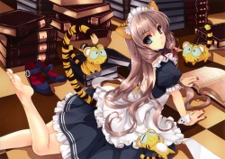 animal ears feet maid misaki kurehito tail toranoana | #318862 | yande.re