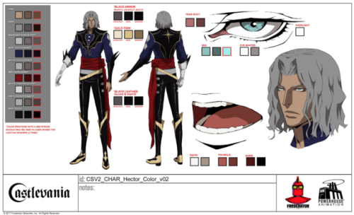 team-castlevania: Trevor Belmont, Alucard, Sypha Belnades, Dracula, and Hector character sheets