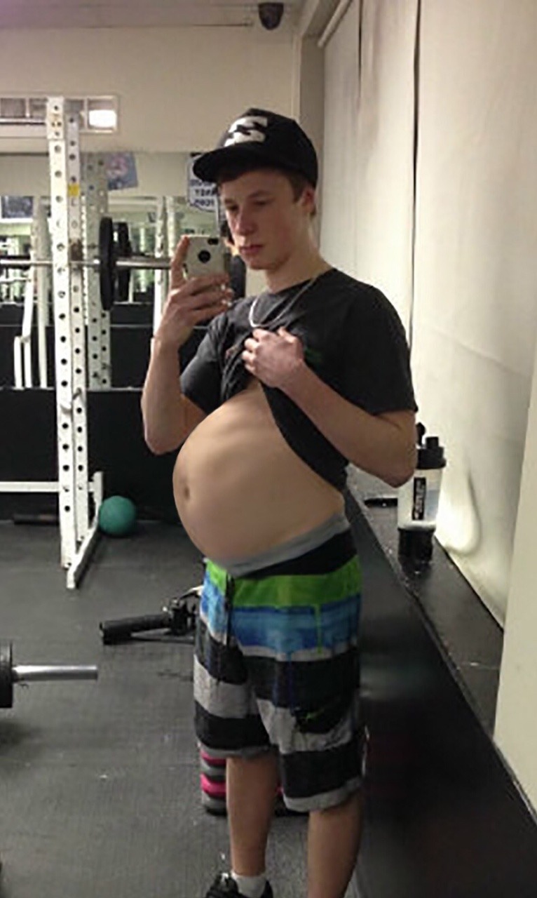 Tyler chuckled, the empty gym filled with the sounds of digestion. As he took a photo,