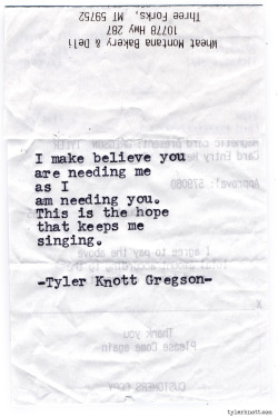 tylerknott:  Typewriter Series #906 by Tyler Knott Gregson *It’s official, my book, Chasers of the Light, is out! You can order it through Amazon, Barnes and Noble, IndieBound or Books-A-Million * 