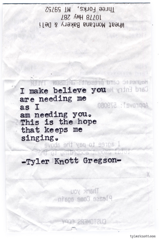 Tyler Knott Gregson — Typewriter Series #906 by Tyler Knott Gregson ...