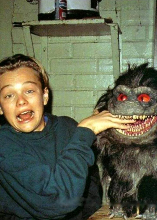 Leonardo DiCaprio sur le tournage de Critters 3, 1991.