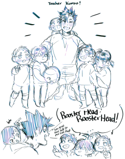 mookie000:    Kuroo teaching kids volleyball