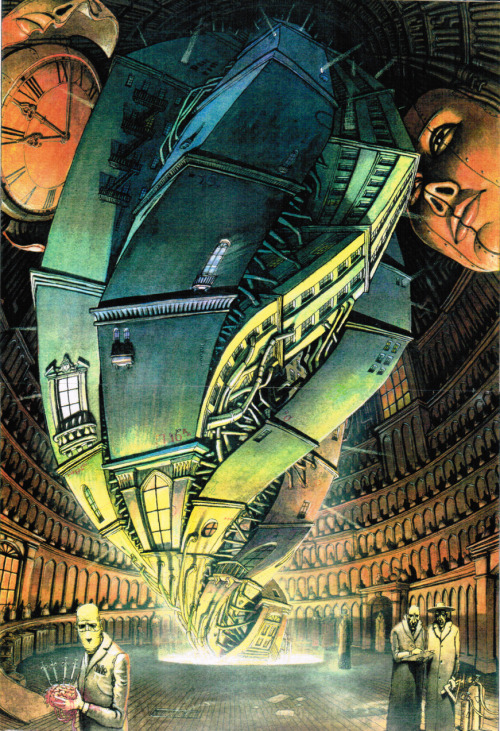 pantyhouse:  Peter Pound’s concept design for Dark City  
