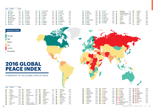 mapsontheweb: Global Peace Index, 2016.Related: GPI 2015 Draw your own conclusions!